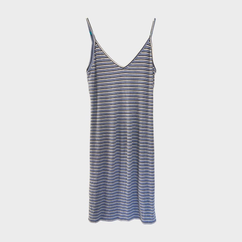 Forever 21 Plus Striped Rib Knit Bodycon Midi Dress size 1X